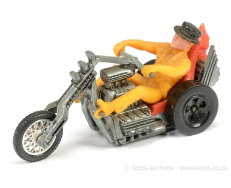 Hot Wheels (Mattel) Rrrumblers 6049 Torque Chop - red seat, yellow figure rider with black helmet - Good Plus (figure require