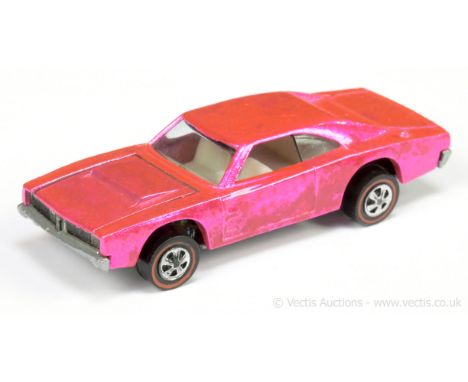 Hot Wheels (Mattel) - Redline - 6268 Custom Charger - metallic hot pink - Good Plus (does have surface marks) still a bright 