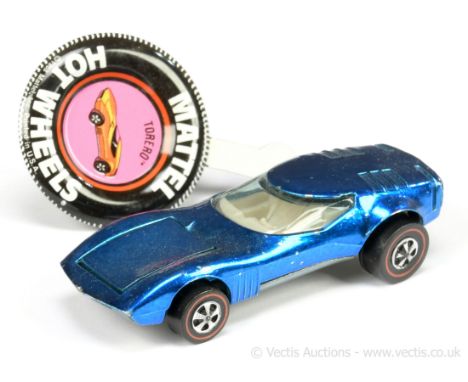 Hot Wheels (Mattel) - Redline - 6260 Torero - metallic blue - Good to Good Plus (does have some small chips on edges) with ti