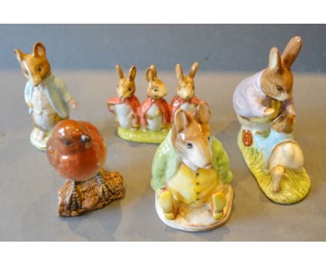 A Beswick Beatrix Potter Figurine 'Samuel Whiskers' together with four other Beswick Beatrix Potter Figures, Johnny Town Mous