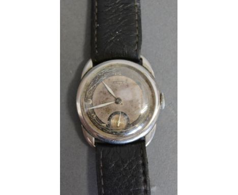 A Tissot Early Stainless Steel Cased Wrist Watch with Leather Strap