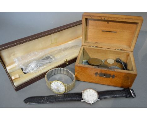 A Rotary Gentleman's Wrist Watch, together with another Avia gentleman's wrist watch and small coin collection