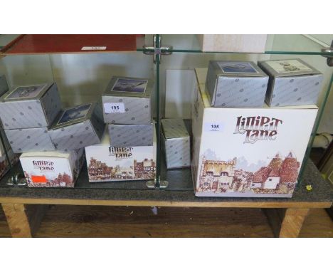 Various Liliput Lane models, Myth and Magic pewter figures by The Tudor Mint, and crystal figures, all in original boxes 