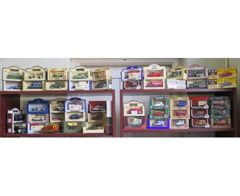 Lledo and Oxford diecast models including Triumph Herald, Ford Anglia and VW Sedan, majority in original boxes (55) and a Mar