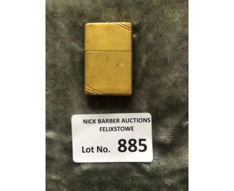 Militaria : Early brass Zippo petrol lighter