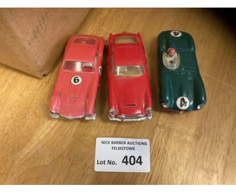 Diecast : Scalextric vintage cars, Aston Martin, Ferrari &amp; Jaguar - all in good condition