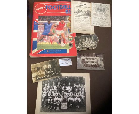 Football : Various vintage postcards inc St Clements Institute 1908/9, Halesworth Town 1923/4 larger photo plus more