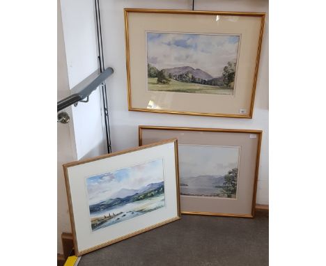 David M Harrison (British, 1910-2004), pair of watercolours, Lake District scenes, both signed to lower right, framed and gla