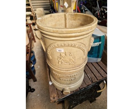 A glazed ceramic water filter by Silicated Carbon Filter Co, Battersea, London  