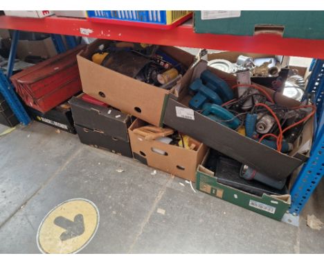6 boxes of tools and 3 tool boxes  