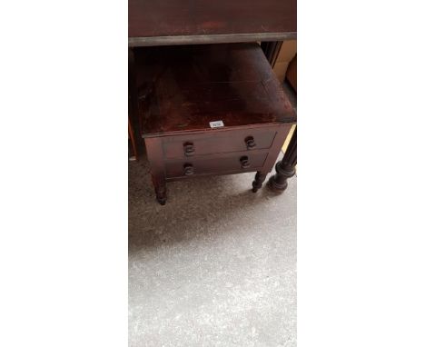 A 19th century mahogany commode.  