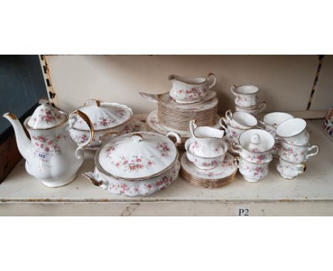 A Paragon Victoriana Rose tea and diner service. approx. 55 piecesCondition:- General useage wear with scratches to centre of