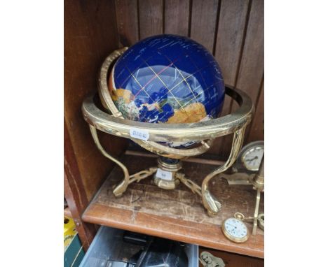 A multi-gem set terrestrial globe.  
