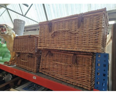 Four baskets marked F&amp;M.  