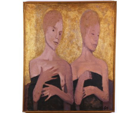 ERNEST NEUSCHUL (CZECH, 1895-1968) 'Doppel Portrait' - Double Portrait, 1960, oil on canvas, signed 'EN [19]60' lower right, 