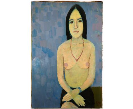 ERNEST NEUSCHUL (CZECH, 1895-1968) Portrait of a Seated Woman, undated [ circa early 1960s], oil on canvas, signed 'EN' lower