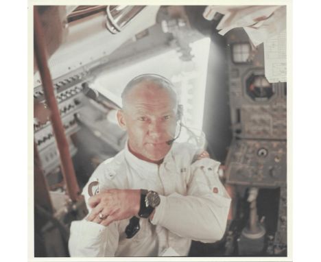 Neil ArmstrongBuzz Aldrin working in the Lunar Module "Eagle" during translunar coast, Apollo 11, 16-24 Jul 1969Vintage chrom