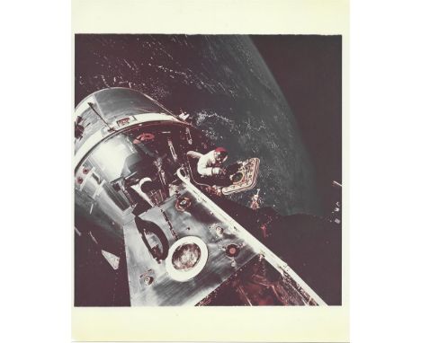 Russel SchweickartDave Scott in the hatch of the Command Module during EVA, Apollo 9, 3-13 March 1969Vintage chromogenic prin