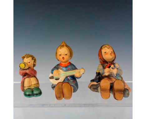 Hand painted in matte finish figures including Signs of Spring, Joyful, and Happy Pastime. Goebel backstamp. Tallest measures