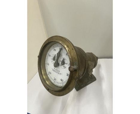 A BRASS WALKERS MARITIME TRIDENT 