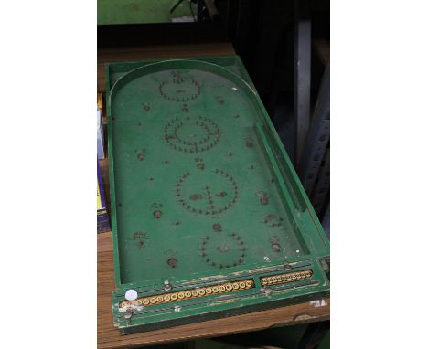 A VINTAGE BAGATELLE BOARD 