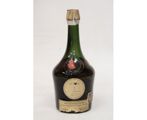 A VINTAGE BOTTLE OF DOM BENEDICTINE PRODUCE OF FRANCE 