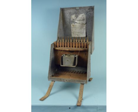 A Victorian patent 'clock' gun by J Hall's Station Road Works Wigton Cumberland, complete with twelve thread spools, twelve w