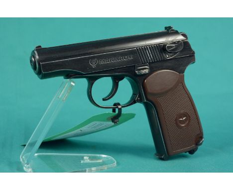 A Umarex 'Makarov' .177 cal CO2 air pistol with original box and paperwork, as a post 1939 air weapon the restrictions of the