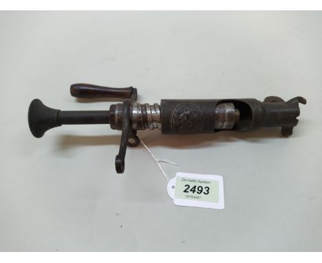 A 'Royal patent' reloading tool (bench mounting) by R Marrison Norwich No.1197 (N.B. bottom securing plate missing)