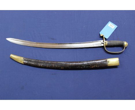 A Victorian Police sword within correct brass mounted scabbard