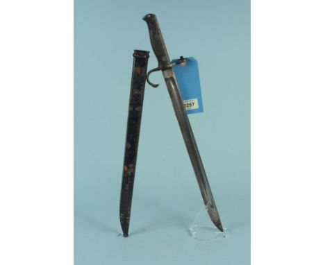 A Japanese model 1897 bayonet with scabbard