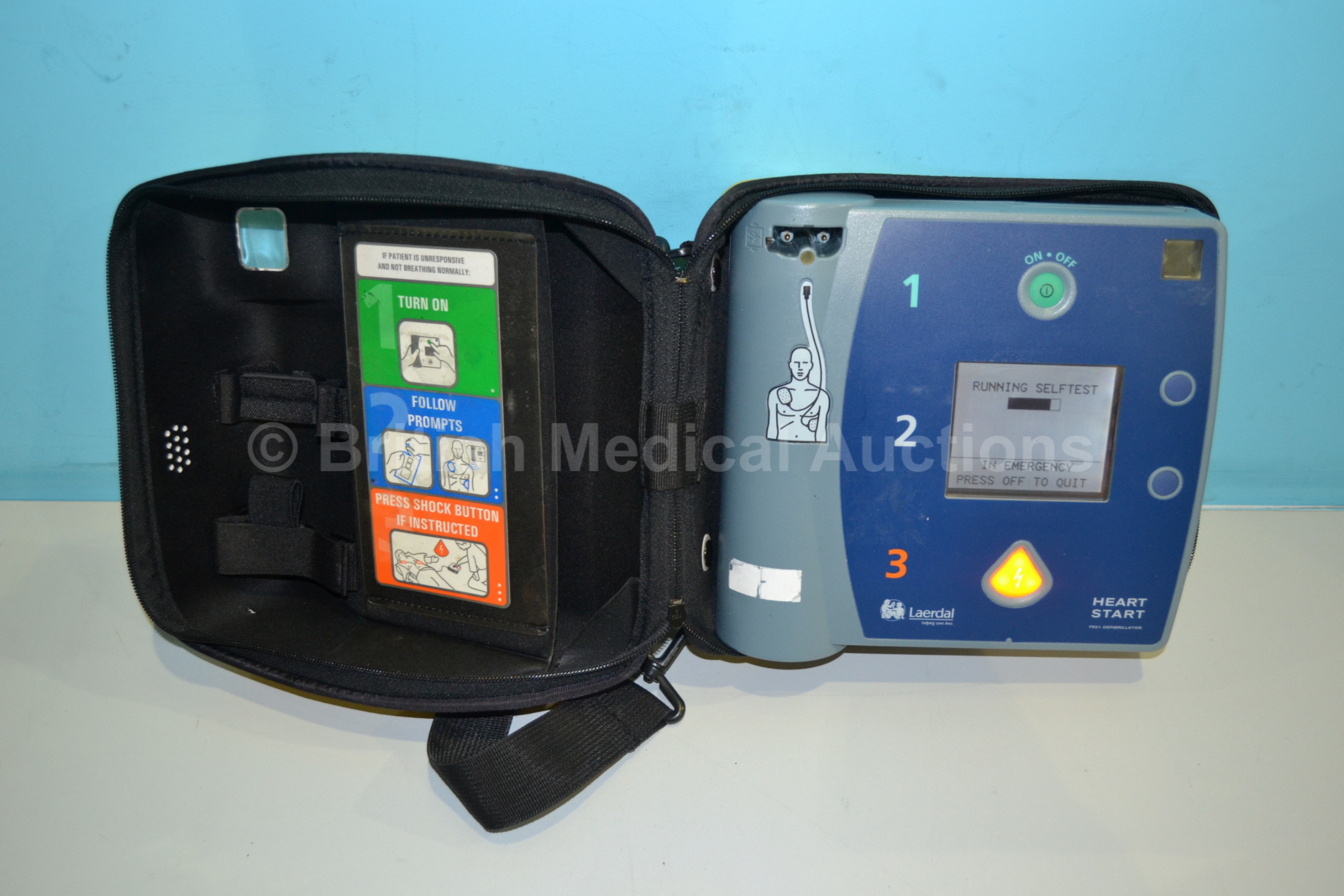 Laerdal HeartStart FR2 Defibrillator in Yellow Case (Passes Up and