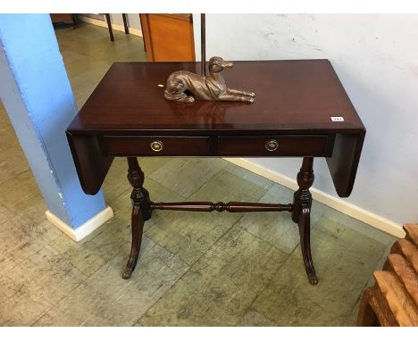 Reproduction mahogany sofa table