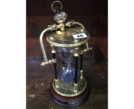 Decorative brass egg timer