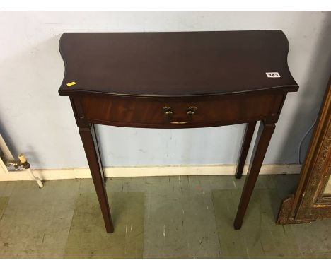 Reproduction mahogany console table
