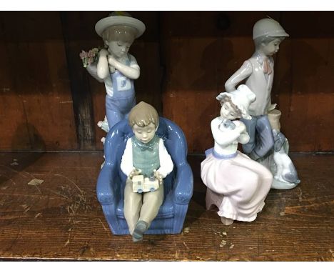Three Nao and a Lladro figure