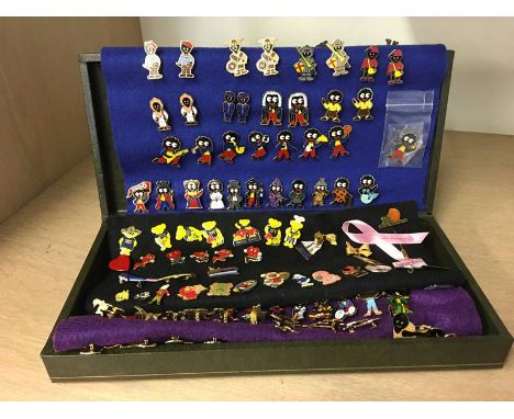 Collection of Robertson enamel badges