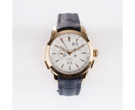 Ulysse Nardin. Herren-Armbanduhr 'Perpetual Manufacture' Limited Edition. 18 kt. Roségold, gest., Automatik, Ref. 322-10, Kal