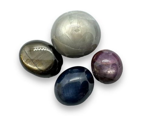 A parcel of corundum, largely ruby, to include five star sapphires. To include a fancy cut ruby/pink sapphire stone of over 2