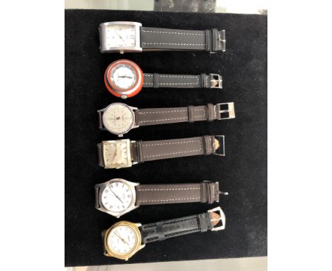 Six gentlemens' watches to inc Tissot, Timex etc