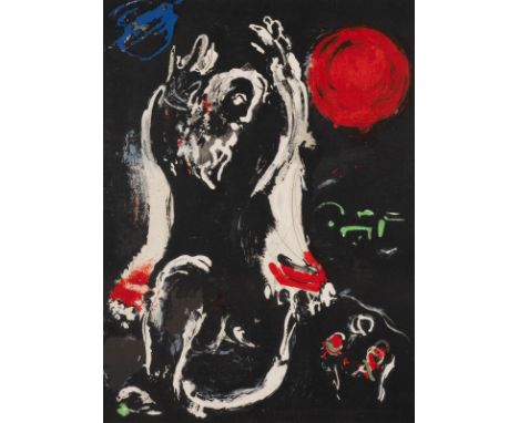   MARC CHAGALL  1887 Witebsk - 1985 Paul de Vence    'ISAÏE' (1956)     Farblithografie auf Velin, auf festem Papier montiert