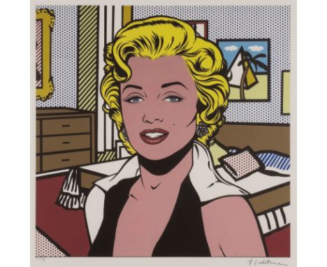   ROY LICHTENSTEIN (NACH)  1923 New York - 1997 ebenda    OHNE TITEL (MARILYN MONROE)     Farblithografie auf festem Papier. 