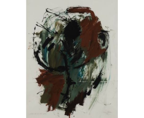   HANS BRUNNE  1936 Bassenheim, lebt und arbeitet in Solingen    'MEHR ALS NUR EINE GESTE' (1987)     Öl auf festem Papier, m