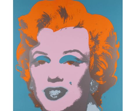   ANDY WARHOL (NACH)  1928 Pittsburgh - 1987 New York    MARILYN     Farbsiebdruck auf leichtem Karton. SM 88 x 88 cm (R. 99,