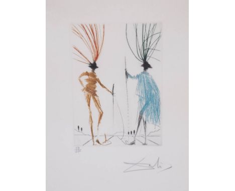   SALVADOR DALÍ  1904 Figueres, Girona - 1989 ebenda    'THE TWO GENTLEMEN OF VERONA' (AUS: 'MUCH ADO ABOUT SHAKESPEARE', 197