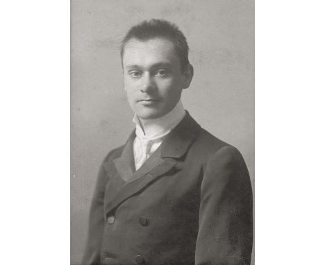 [*] Sander, August -- Individual studio portraits. Circa 1902-1909. 3 vintage gelatin silver prints mounted to original studi