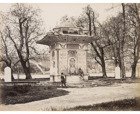 Sebah, J. Pascal -- Views of Constantinople. 1870s-90s. 4 large-format albumen prints. Various sizes between circa 26 x 34 cm