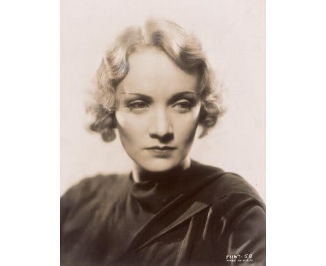 [*] Film Photography -- Photographer unknown. Portrait of Marlene Dietrich for "Dishonored". 1931. Vintage ferrotyped gelatin