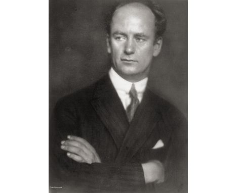 [*] Fleischmann, Trude -- Wilhelm Furtwängler. Circa 1920. Vintage gelatin silver print mounted to board. 22,9 x 16,7 cm (37,