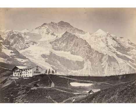 Switzerland -- Photographer: William England and Adolphe Braun. Views of Switzerland including an Alpine landscape, the Rigi 